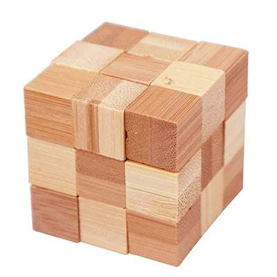 Wooden Kong Ming Lock Lu Ban Lock IQ Brain Teaser Educational Toy for Kids Children Montessori 3D Puzzles Game Unlock Toys Adult