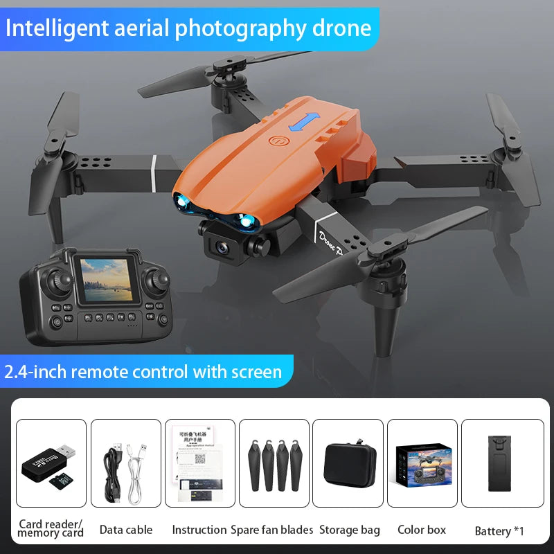 E99 Air Screen Control Drone Professional Wide RC Dron HD 4K Camera Foldable Helicopter Aircraft Quadcopter Drone Kid Gift Toys