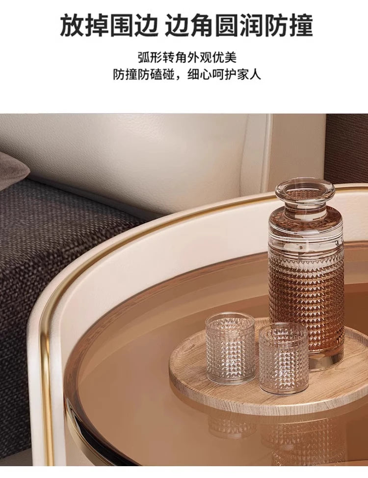 Tall Nordic Nightstands Organizer Design Beige Luxury Modern Bedside Table Space Saving Unique Szafki Nocne Furniture Home