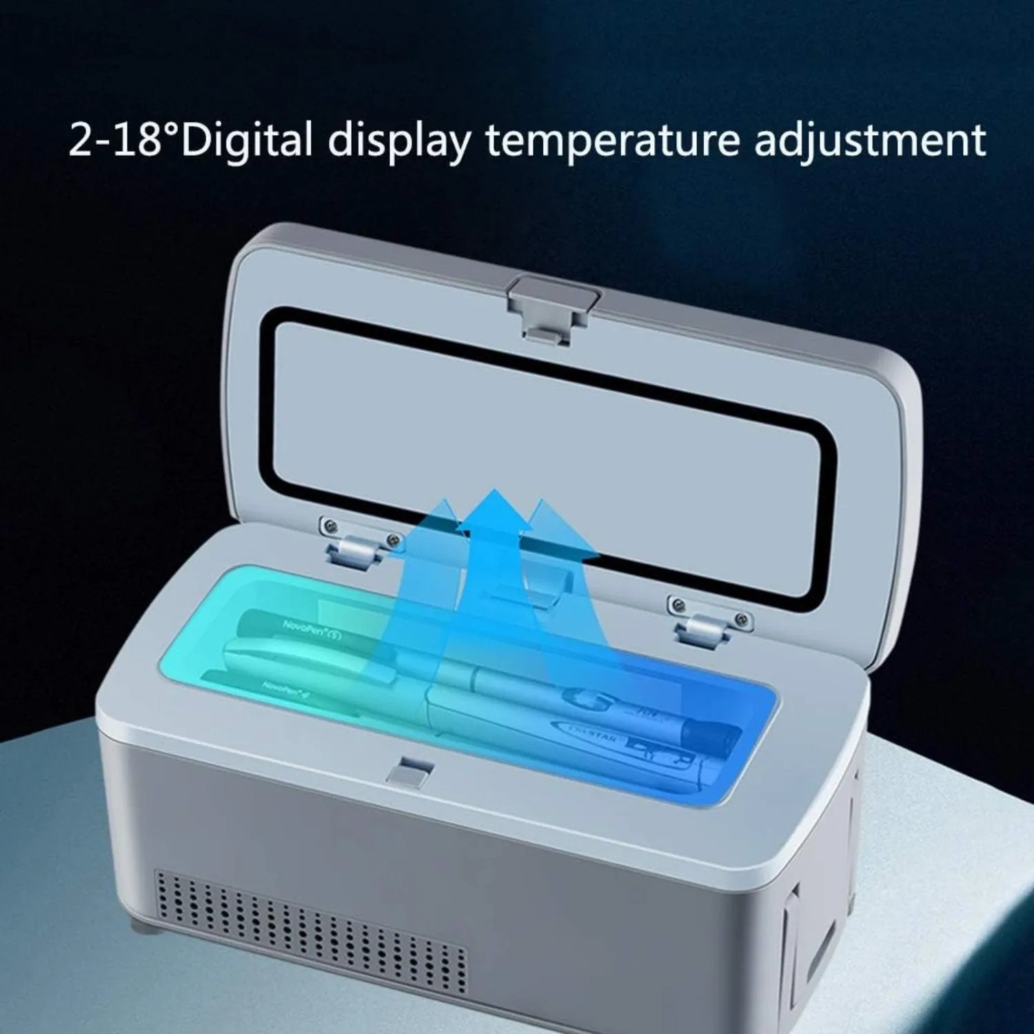 USB Insulin Refrigerator Mini Car Medicine Cold Box with Bag & 7500mah Battery Constant Temperature Small Rechargeable Fridge