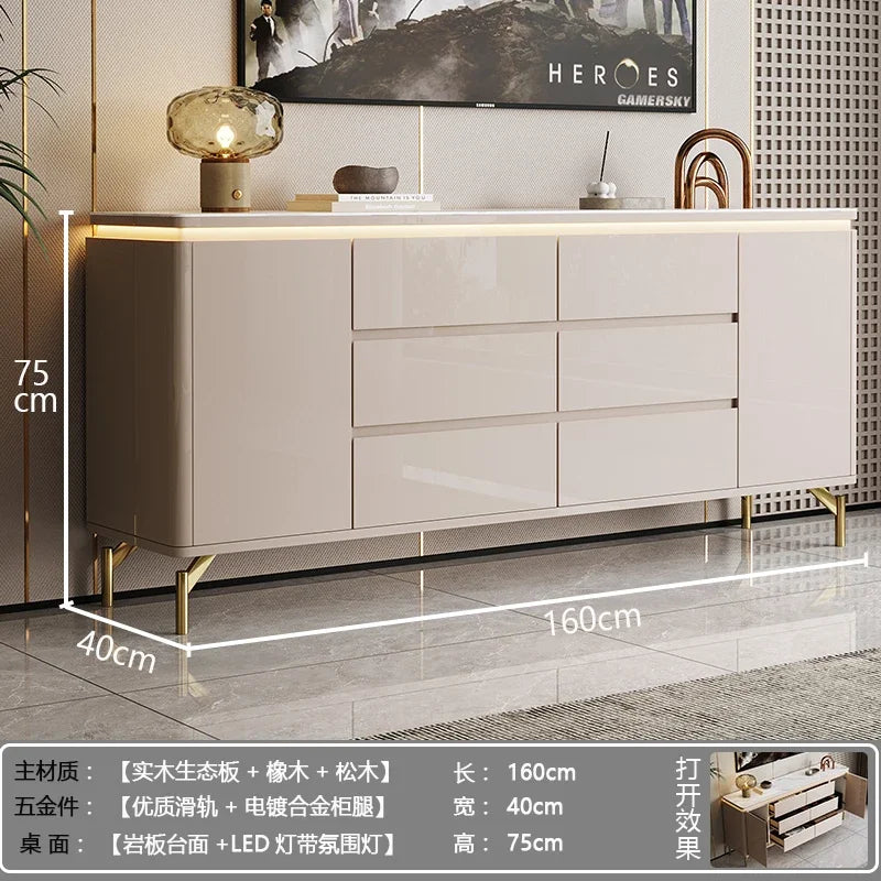 Simple Space Saving Cabinets Living Room Portable Storage Modern Trendy Display Cabinet Simple Luxury Vitrina Furniture