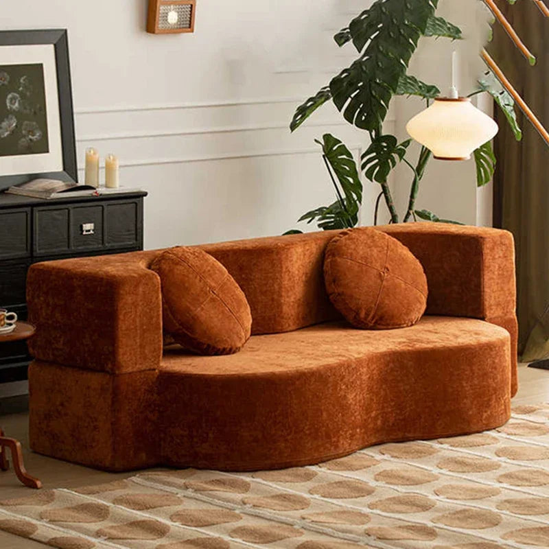 Teddy Sofa Multifunctional Transformable Vacuum Compression Sofa Bed Flip Foldable Washable Customizable Couch for Living Room