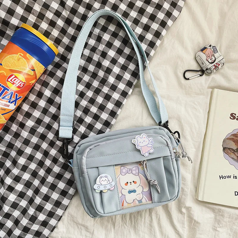 New Kawaii Bag Girls 2025 New JK Transparent Bag Small Crossbody Bag For Women Purses and Handbags Shoulder Bag Itabag Bolso