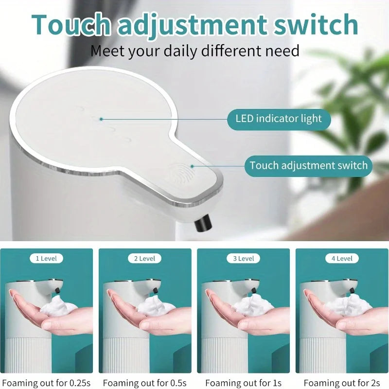 Hotel Waterproof Wall-mounted Touchless Automatic Foam Soap Dispenser Rechargeable Desktop Electric Soap Dispenser for Kids