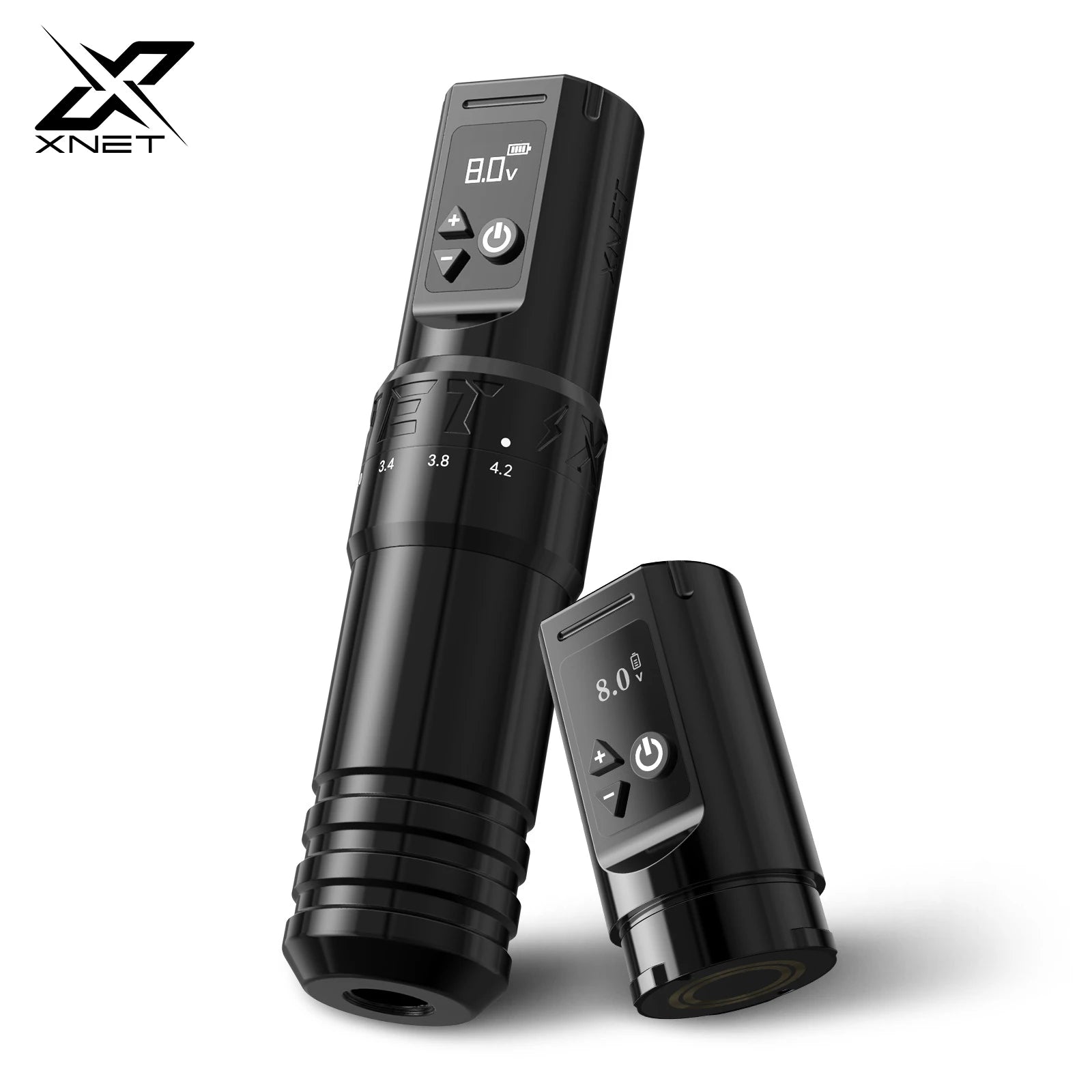XNET T1 Wireless Tattoo Machine Pen 7 Adjustable Stroke Custom Motor LCD Screen Battery Makeup Microplasty Pen For Tattoo Art