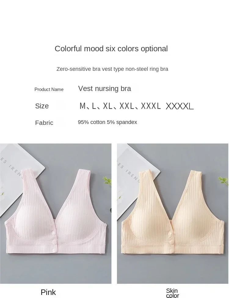 Cotton Maternity Nursing Bras Pregnant Breastfeeding Pregnancy Women Underwear Breast Feeding Bra Soutien Gorge Allaitement