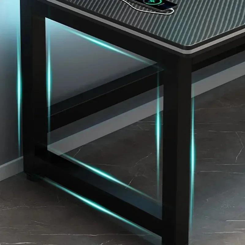 Shelf Living Room Office Desk Storage Standing Floor Metal Arbenic Computer Desks European Black Mesa De Escritorio Furniture