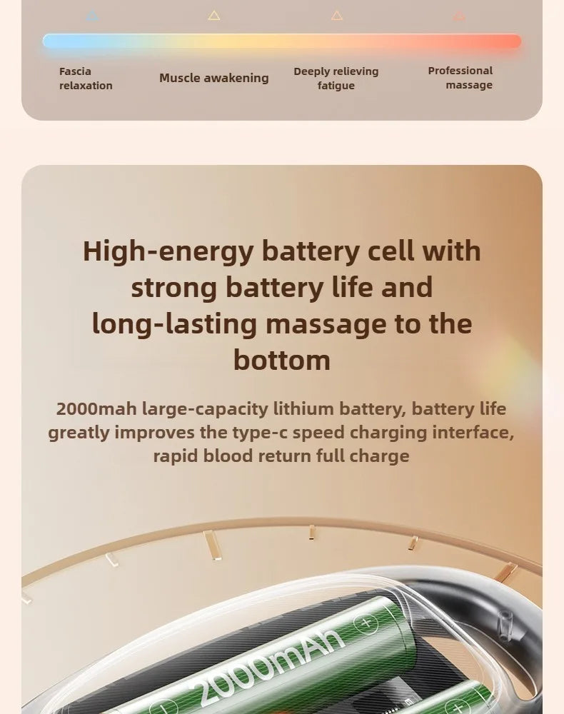 32 Massage Heads Massage Gun Deep Tissue Muscle Professional High Quality Wireless Frequency Vibration Red Light Masajeador