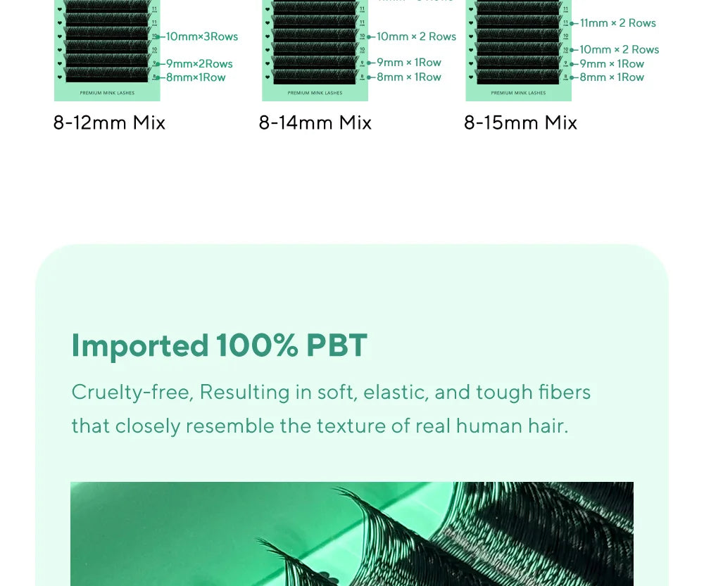 DIYDAY U-shaped 3D 4D 5D Eyelash Extension New Style U Shape W Bloom Lashes Premade Fans Lightweight Fluffy Mink Faux Eyelashes