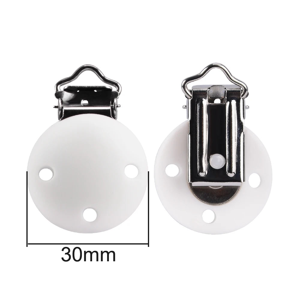 Lofca Silicone Clip 5 PCS Baby Pacifiers for DIY Pacifier Chain Nursing Teething Baby Gifts Food Grade Free BPA Baby