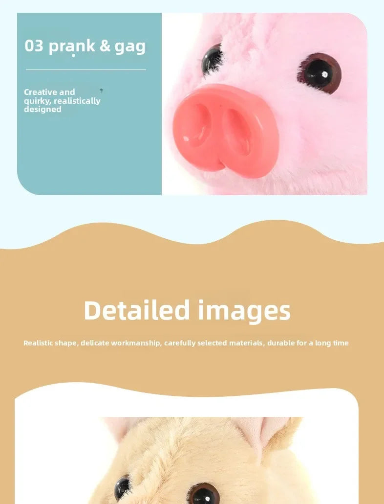 Electric Plush Leash Pig Simulation Called Walking Swing Electronic Pet Play House Doll Children's Toyshuggywuggytańczący kaktus