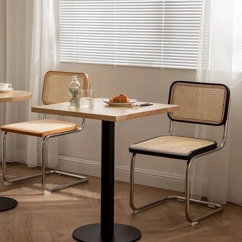 Kitchen Rattan Nordic Dining Chair Cesca Wooden Salon Design Ergonomic Dining Chair Modern Luxury Cadeira Home Furniture WK50DC