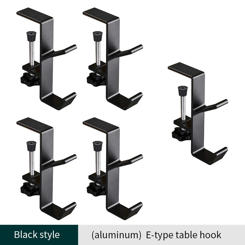 1pcs Punch-free Desk Hook Adjustable Desk Edge Hook Multi - Functional Gaming Headset Hanging Hook Home Office Organizer
