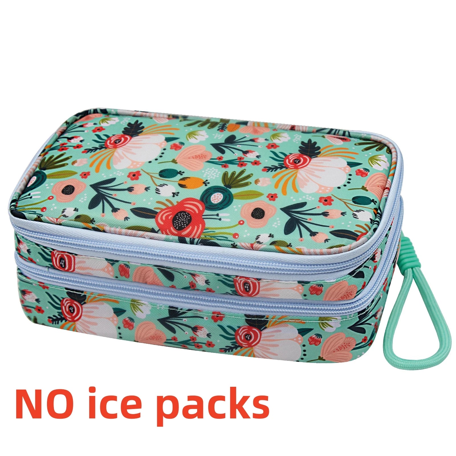 Insulin Cooler Bag with Ice Packs, Travel Medicine Organizer for Diabetes, Double Layer Storage Case