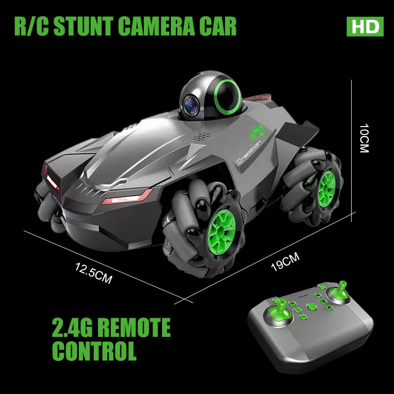 RC Car 1:20 With Video 2.4G WIFI FPV HD Camera Car 360° Rotation Stunt Camera Car Kids boy toys