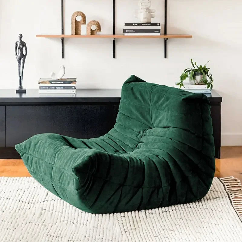 Internet celebrity caterpillar lazy sofa single lying balcony leisure chair can lie down can sleep togo modern simple living roo