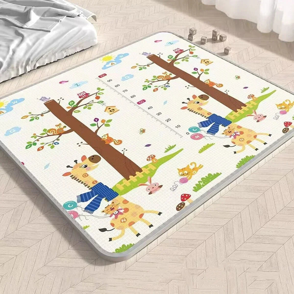 New 1CM EPE Crawling Play Mats Baby Activity Gym Folding Carpet Baby Game Mat for Children's Safety Mat Rug Non-toxic 200x180cm