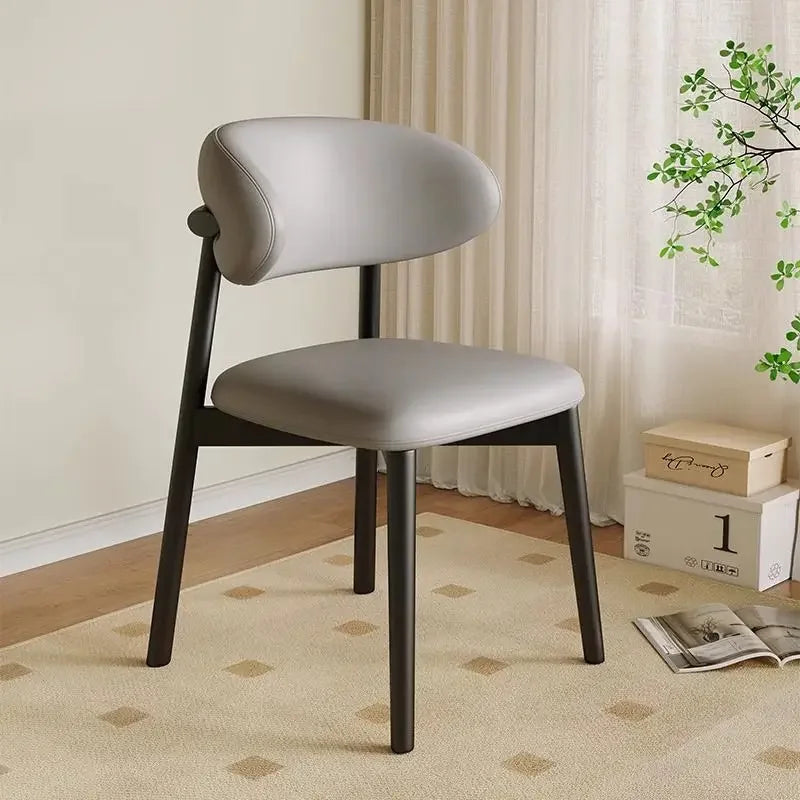 Lounge Vanity Dining Room Chairs Office Single Gamer Home Kitchen Chair Wooden Design Chaises Salle Manger Furniture XR50CY