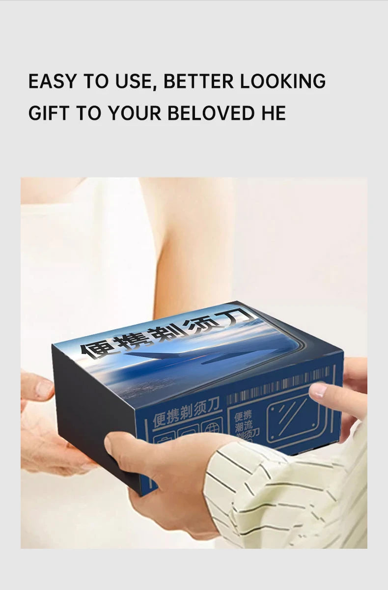 9000RPM High Speed Premium Portable Shaver Magnetic Blades 60Days Battery Life Type C Fast Charge IPX7 Waterproof Travel Razor