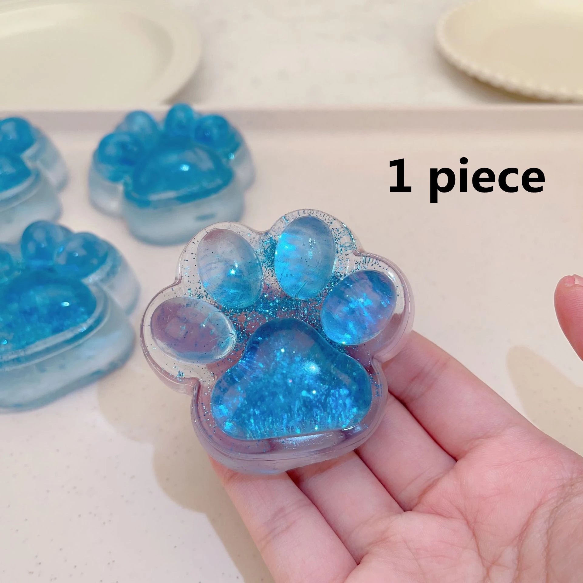 Squishy Cat Paw Soft Jelly Feel Squeeze Toy Anti-Stress Fidget Toys for Kids Adults Anxiety Relief Soft Taba Squishy Toys