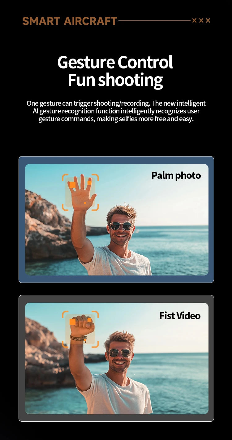 Xiaomi M5 Drone 8K Professional HD Triple Camera Brushless Motor Optical Flow Positioning Foldable Quadcopter RC Drone Toy New