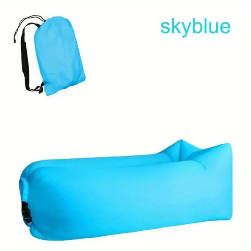 Inflatable Sofa Air Sofa Chair Portable Foldable Sleeping Bag WaterProof Couch Outdoor Camping Picnics Chairs Beach Accessories