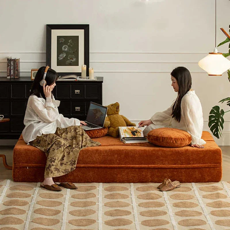 Teddy Sofa Multifunctional Transformable Vacuum Compression Sofa Bed Flip Foldable Washable Customizable Couch for Living Room