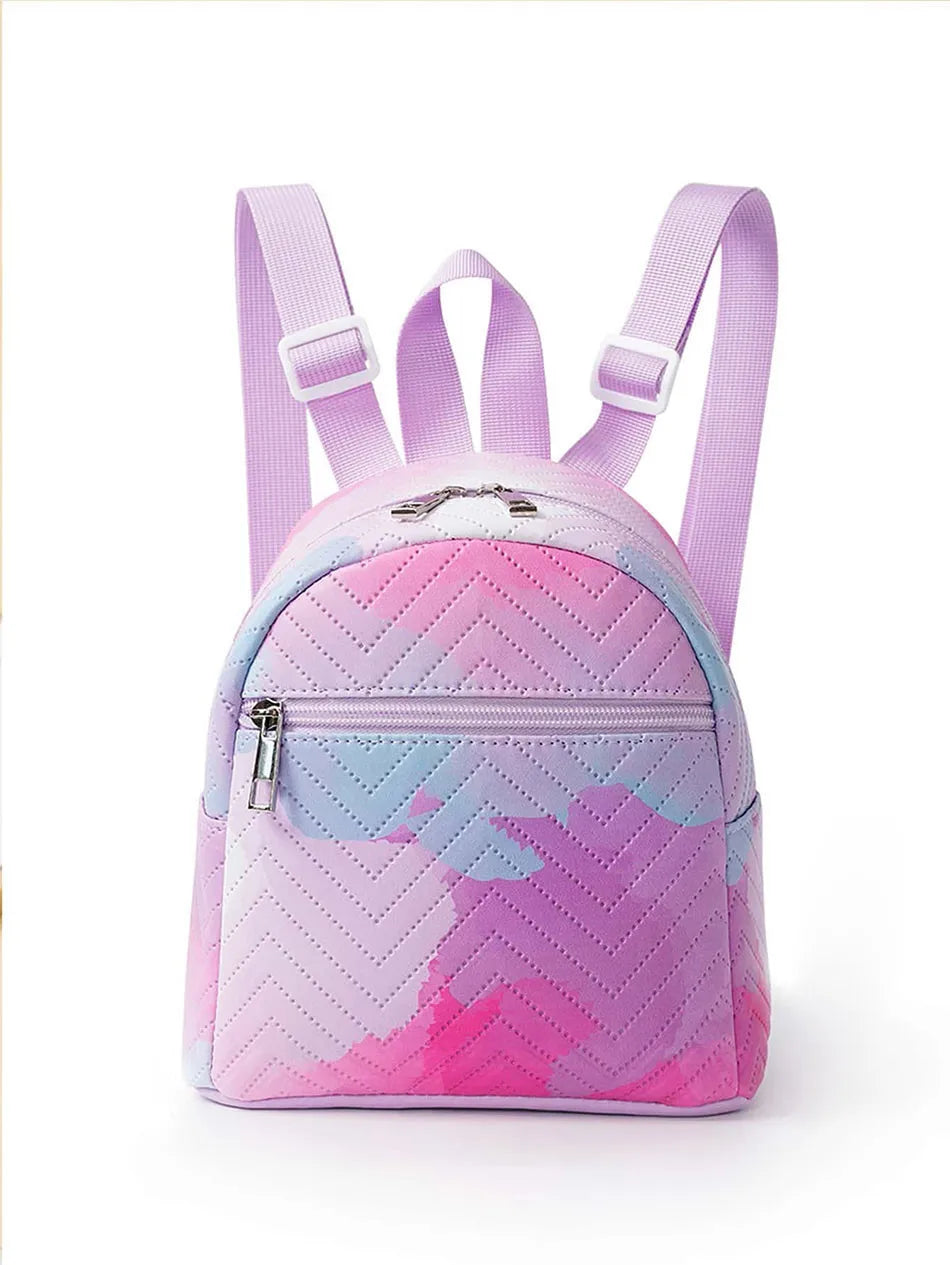 Girls Rainbow Unicorn Mini Backpack Children Kids Multicolored PU School Bag with Style and Durability for Little Fashionistas