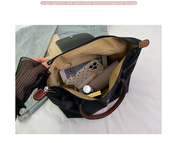 Women's shoulder bag new large-capacity tote bag armpit bag female Longxiang bag fashionable handbag