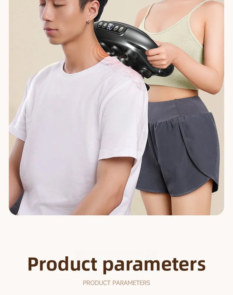 32 Massage Heads Massage Gun Deep Tissue Muscle Professional High Quality Wireless Frequency Vibration Red Light Masajeador