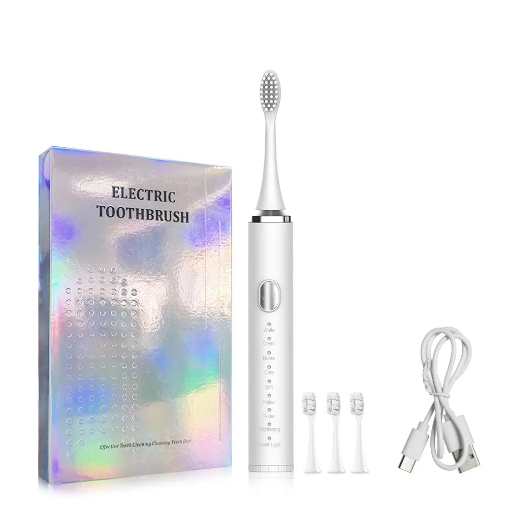 Electric Toothbrush Sonic Electric Toothbrush For Teeth Brushes Vibration Dental Tooth Cleaner USB Rechargeable Tooth Brush Case