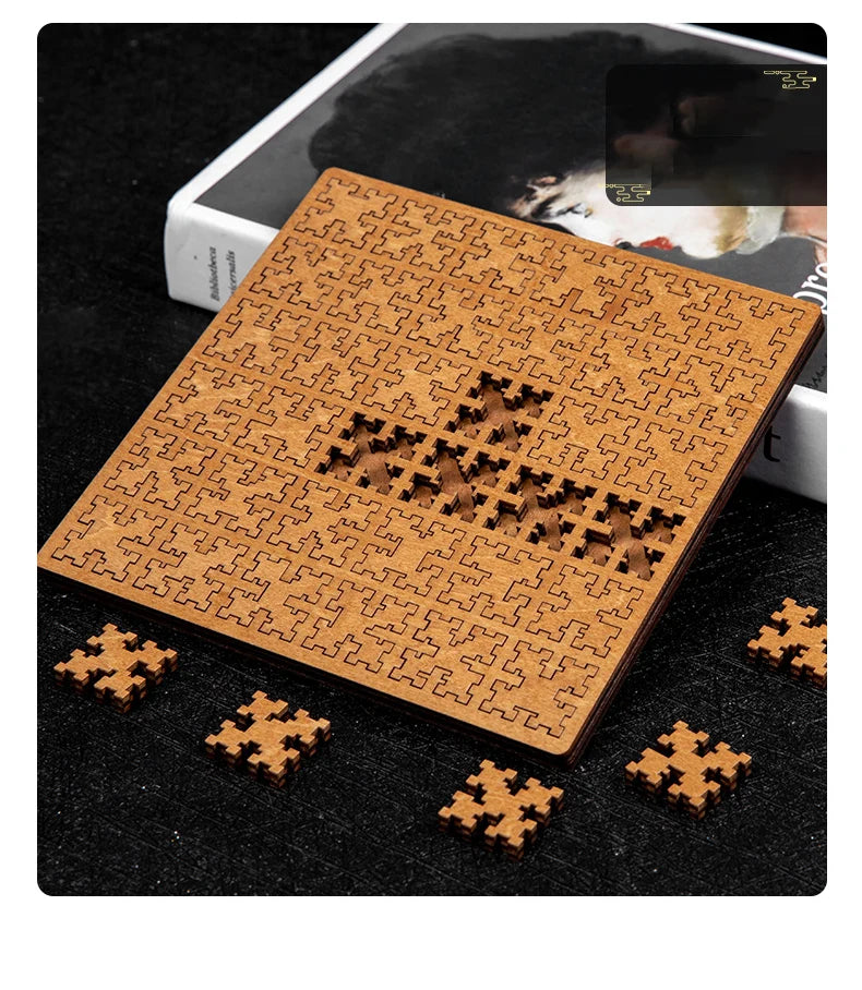 Impossible Wooden Puzzle IQ Puzzles for Adults Impossible JigSaw Puzzles Brain-teaser Ten Level Difficulty Tangram Board Games