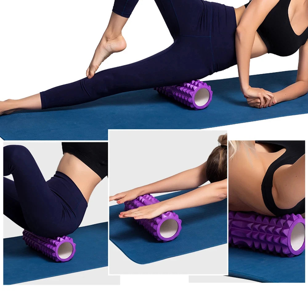 30cm Foam Column Muscle Relaxation Training Pilates Yoga Fitness Massage Foam Roller Grid Trigger Point Therapy Home Exercise
