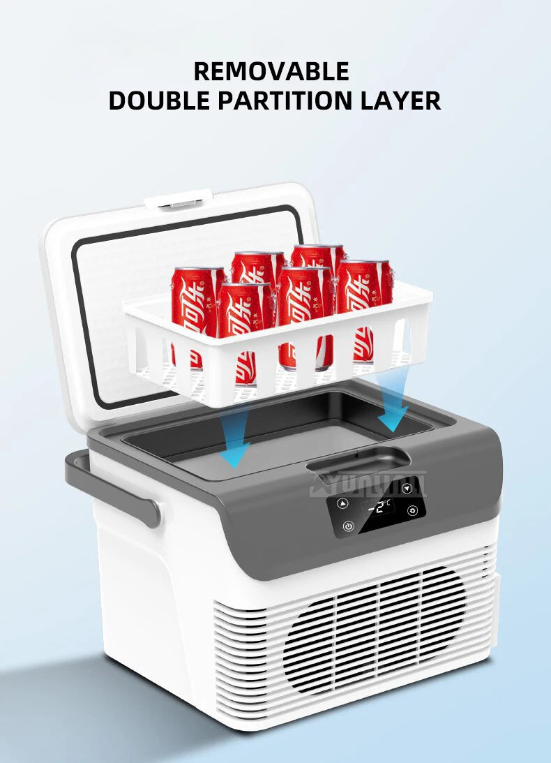 15L Small Car Refrigerator 24V12V Digital Display Portable Fridge Freezer for Vehicle 15L-B