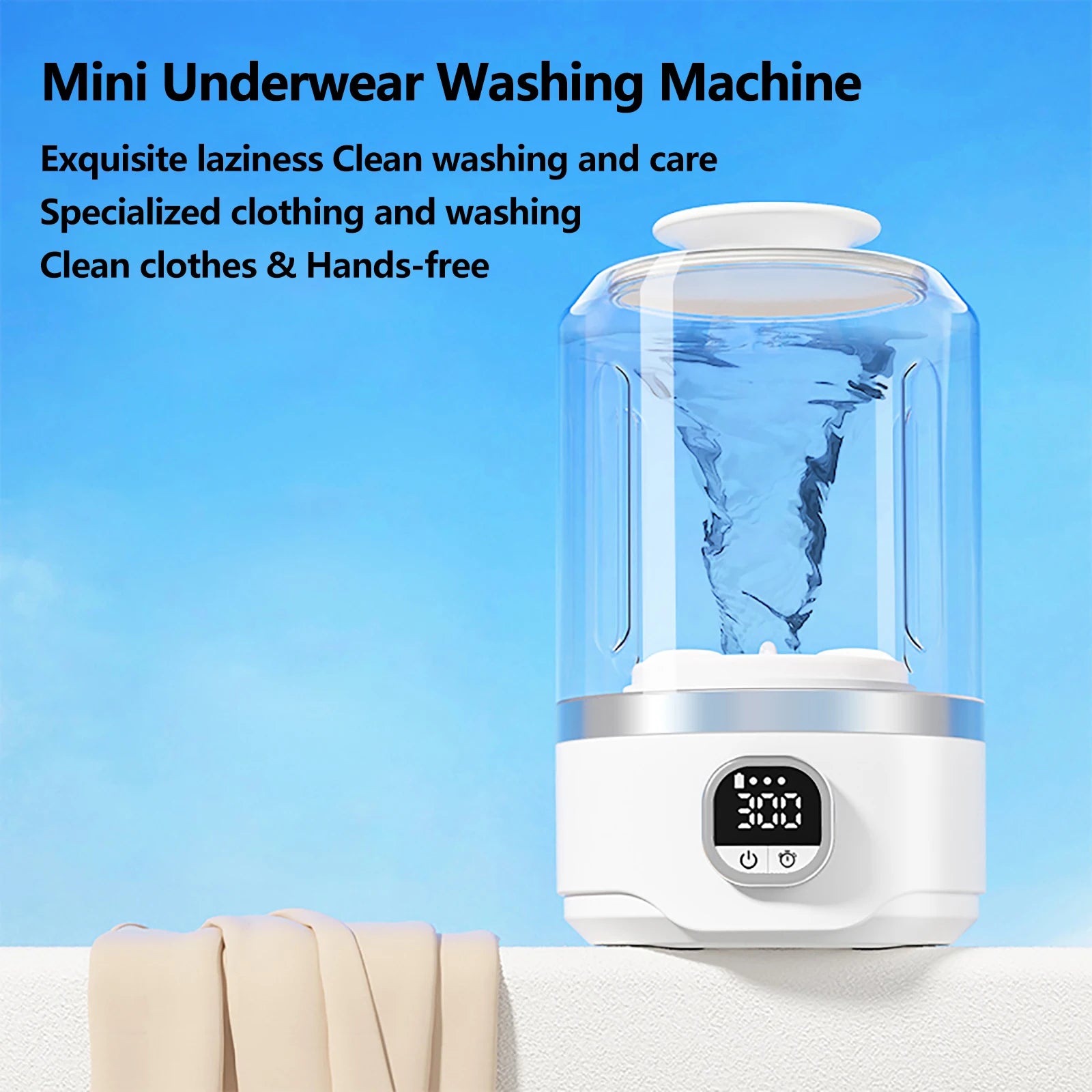 7000mAh Battery Portable Automatic mini Washing Machine For Business Travel Home Outdoor Camping Laundry of Underwear Socks