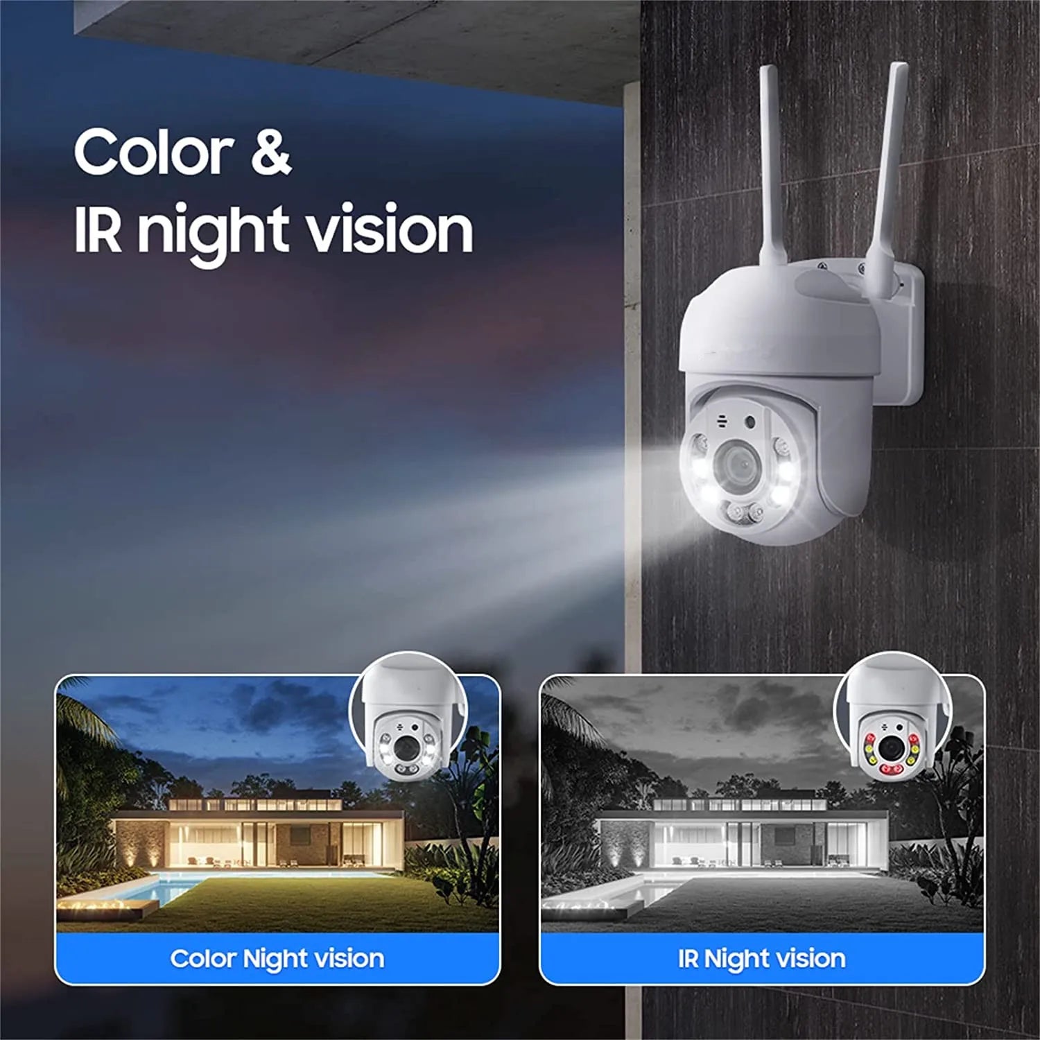Tuya 4MP PTZ WIFI Network Camera Security Protection Outdoor IP66 Waterproof 5G Dual-band Camera Home Video Surveillance
