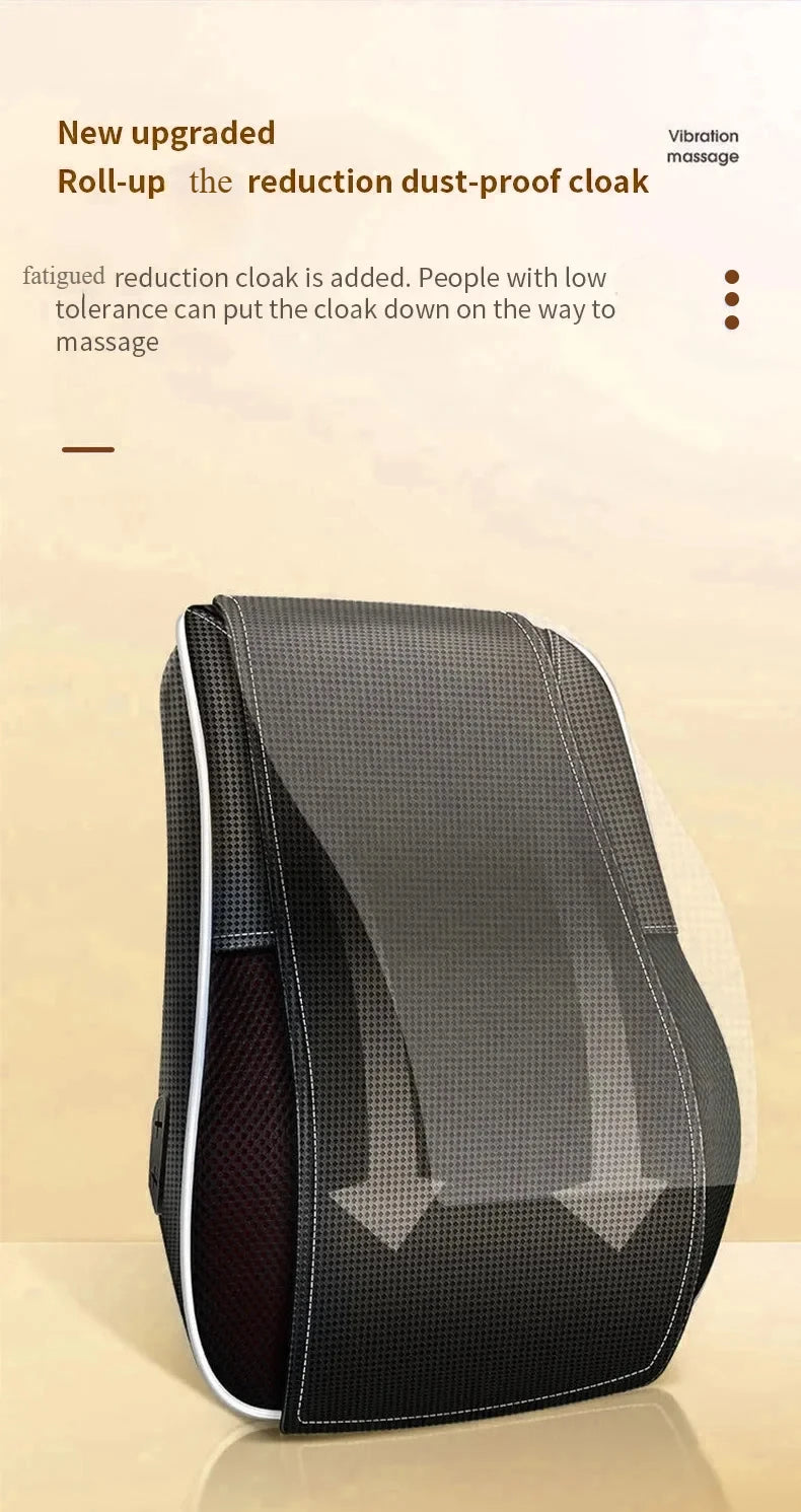 Electric Massage Neck Pillow Shiatsu Head Cervical airbag Ttraction Body Back Waist Massager Car with Heating Vibrating Massage