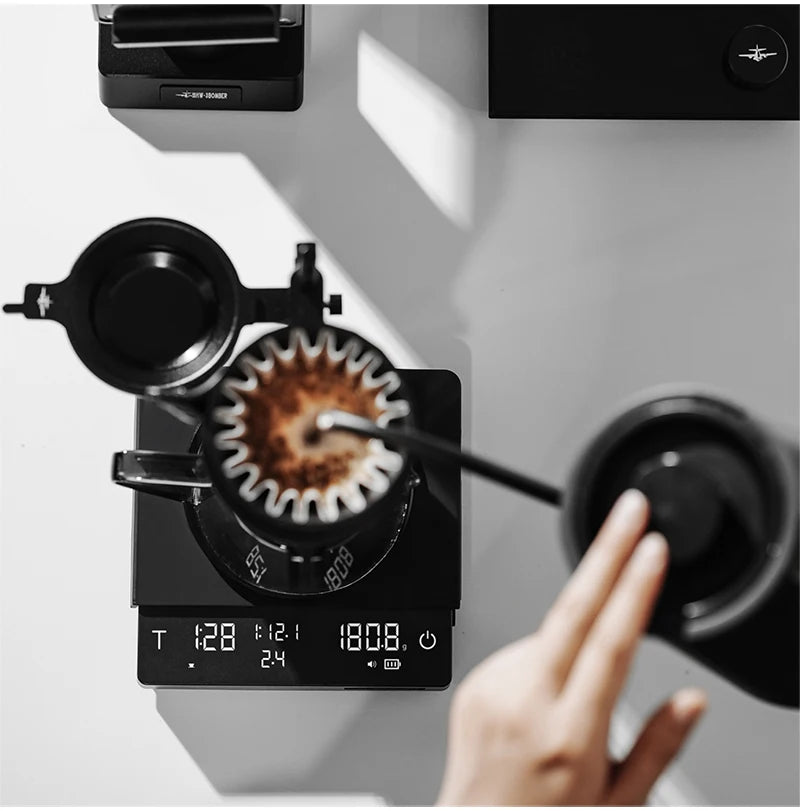 MHW-3BOMBER Upgrade Digital Kitchen Coffee Scale High Precision Rechargeable Espresso Electronic Scale Barista Accessories