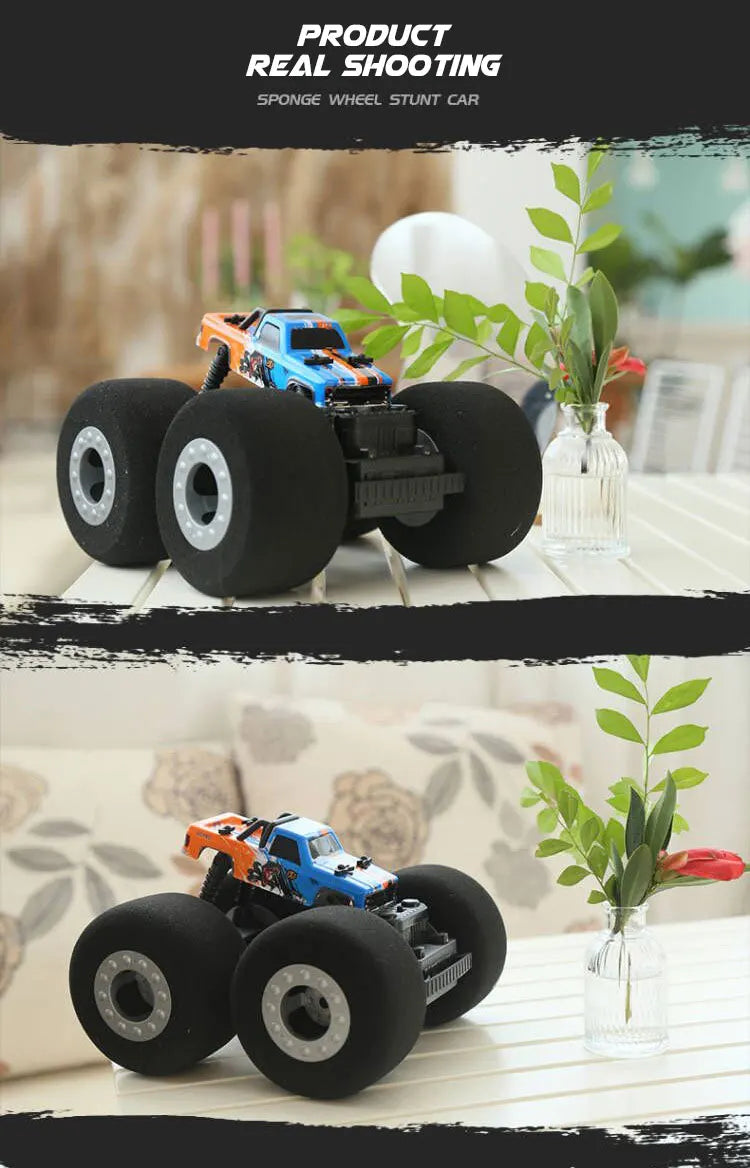 RC Car Stunt Drift Soft Big Sponge Tires Buggy Vehicle Model Radio Controlled Machine Remote Control Toys For Boys Gifts Indoor