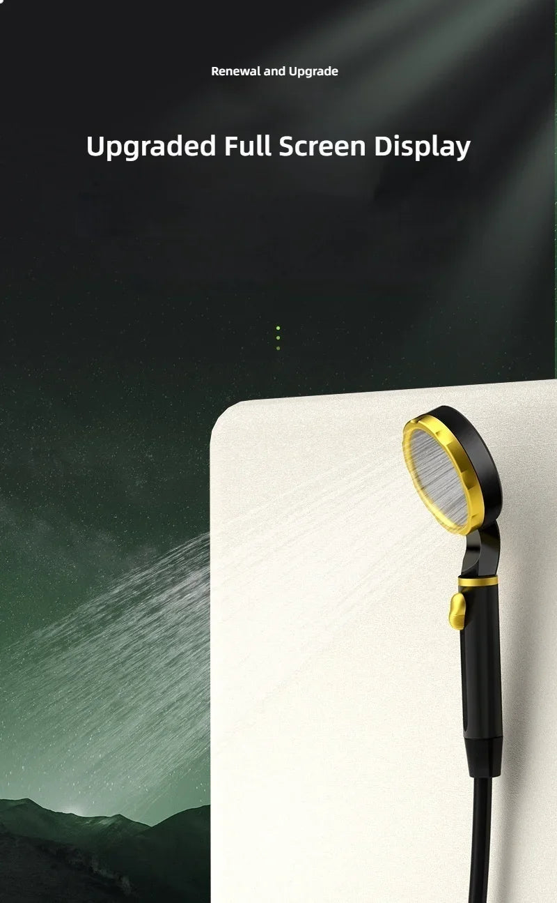 Portable Outdoor Camping Shower Set Waterproof with Digital Display Rechargeable Electric Shower Pump Hiking Travel Pet Watering