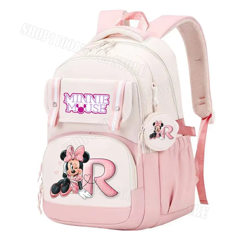 Minnie Mouse Disney Backpacks Mochilas Aestethic Backpacks for Teenager Canvas Laptop Backpack School Student Kawaii Bag Gift
