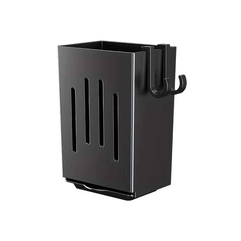 1pc Kitchen Chopsticks Holder Multifunctional Hanging Utensil Drying Rack Hooks No Drilling Wall Mounted Spoon Fork Holders