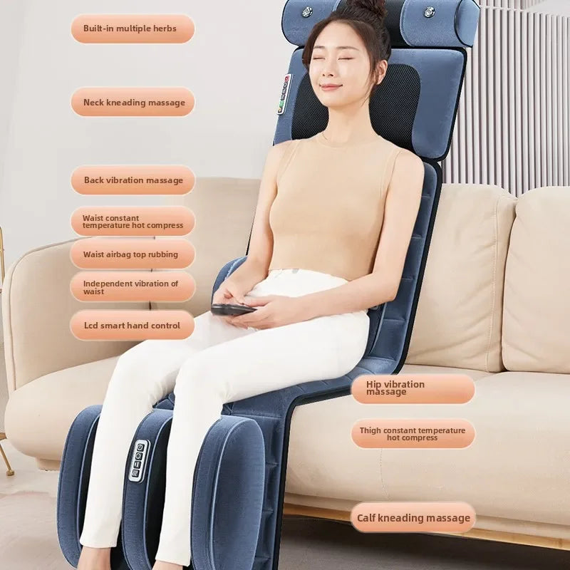 Cervical Massager Neck Waist Back Full Body Multifunctional Massage Cushion Home Recliner Electric Mattress