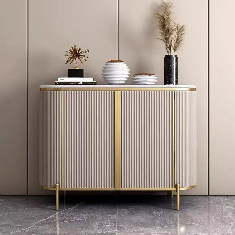 Light luxury door cabinet Modern simple living room partition decorative cabinet American shoe cabinet Italian entry marble dini
