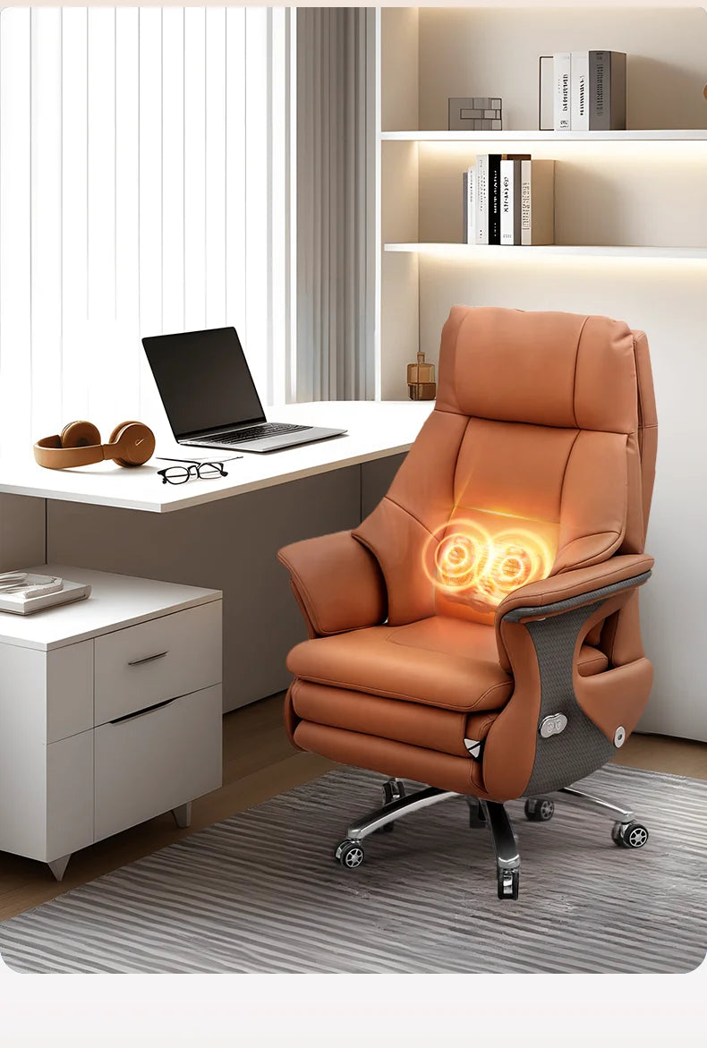 Gaming Chairs Leather Reclining Comfortable Sedentary Electric Massage Armchair Desk Office Chair Gamer Computer Ergonomic