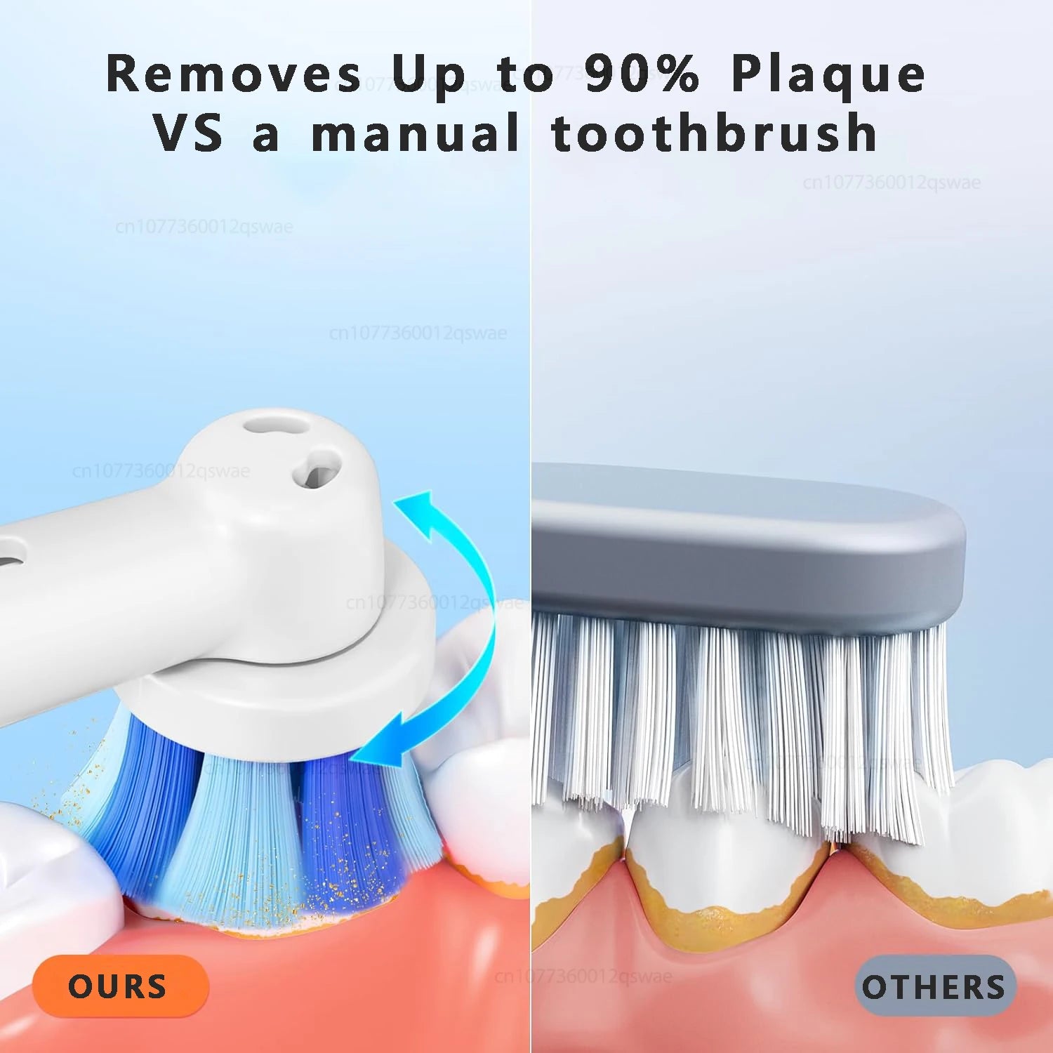 Rotating Electric Toothbrush for Adults Fast Charge 5 Modes Deep Clean Electric Toothbrush with Rechargeable Power Smart Timer