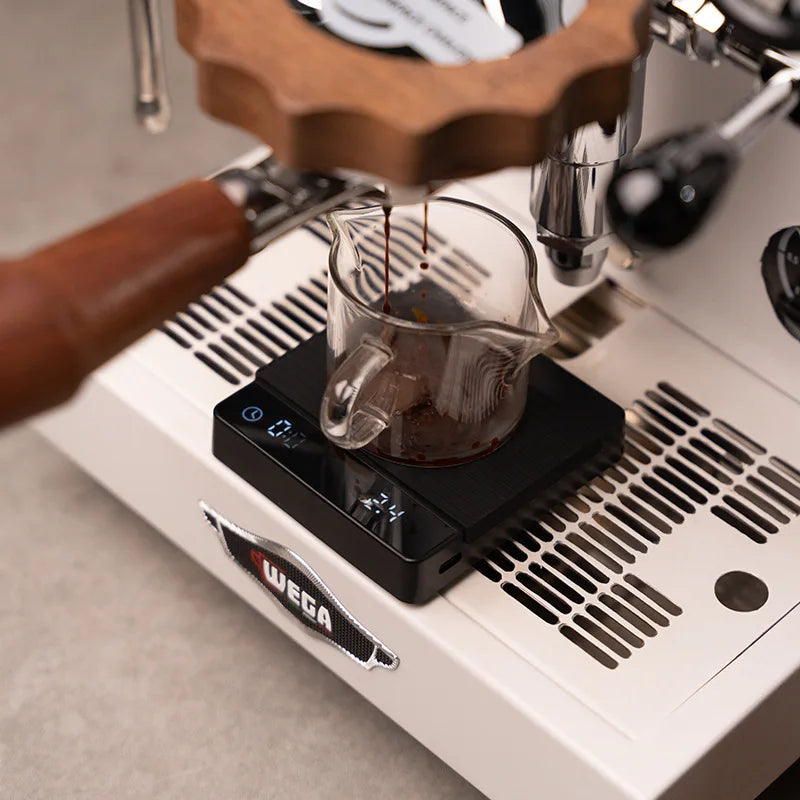 Italian Mini Espresso Coffee Electronic Scale Portable Special Hand-brewed Coffee Bean Scale Barista Timing Weighing Device