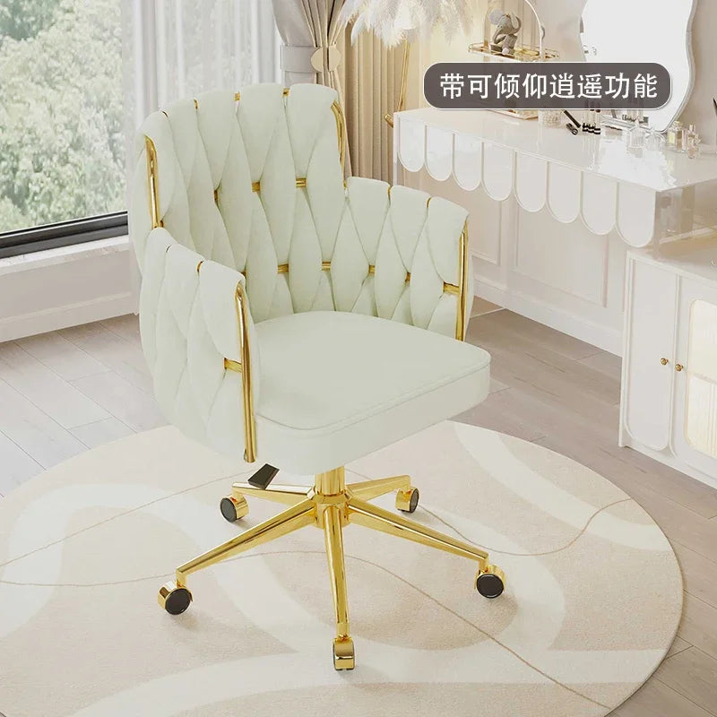 Study Throne Office Chair Vanity Modern Ergonomic Luxury Nordic Office Chair Designer Relaxing Sillas De Oficina Salon Furniture