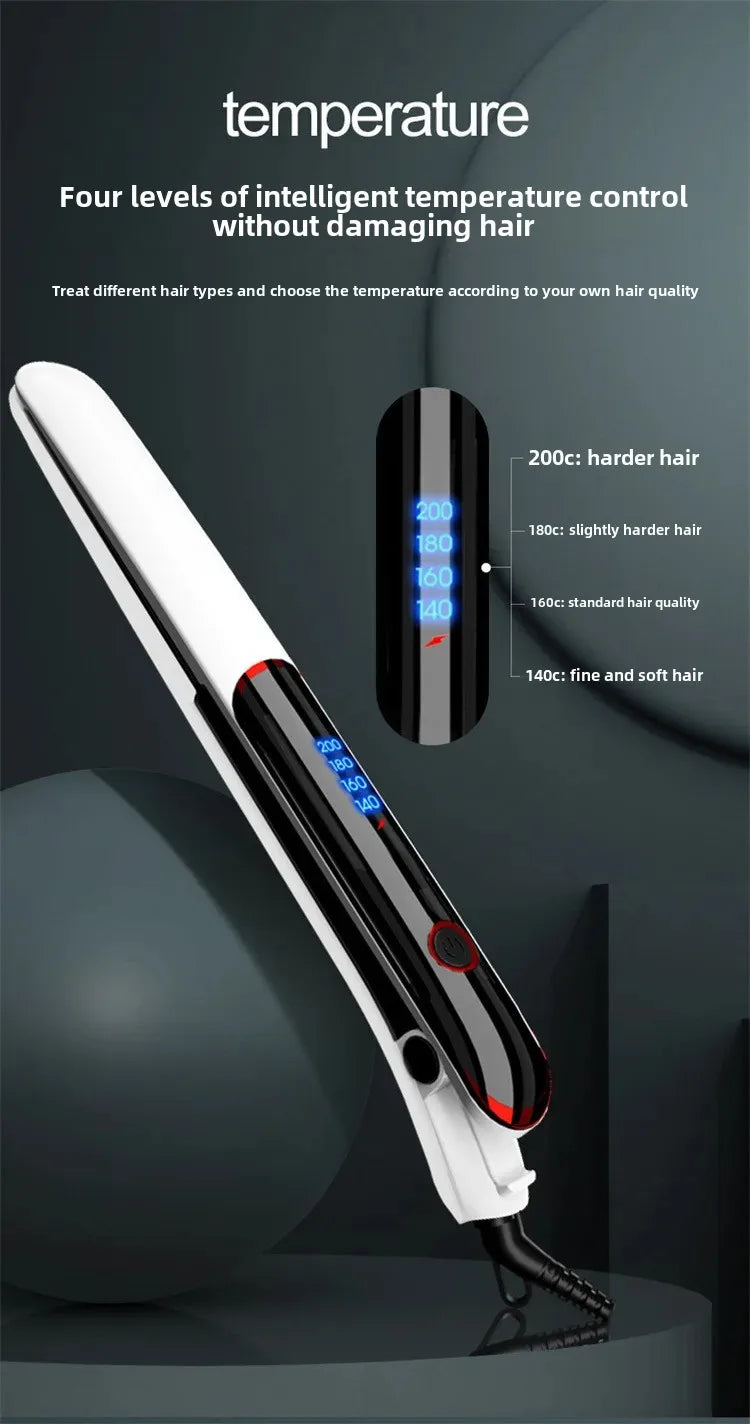 Professional Ionic Hair Loss Ceramics Rapid Heating Hair Loss Curl Flat Iron Negative Ion Hair Loss Curl Straightening Iron Rod