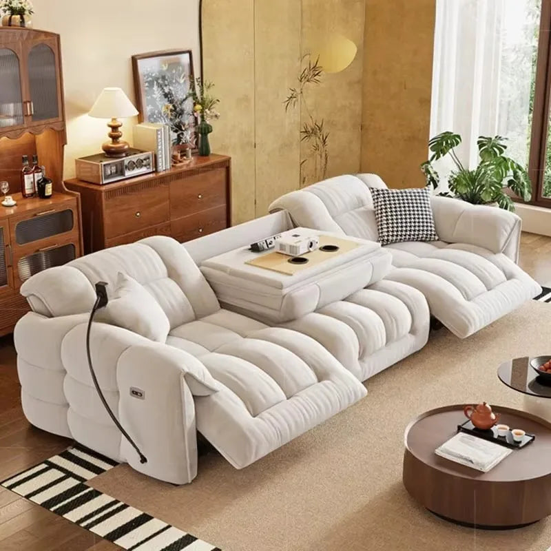 Italian Loveseat Electric Sofa Modern Luxury Designer Apartments Lazy Couch Recliner Sleeper Divano Soggiorno Furniture Home